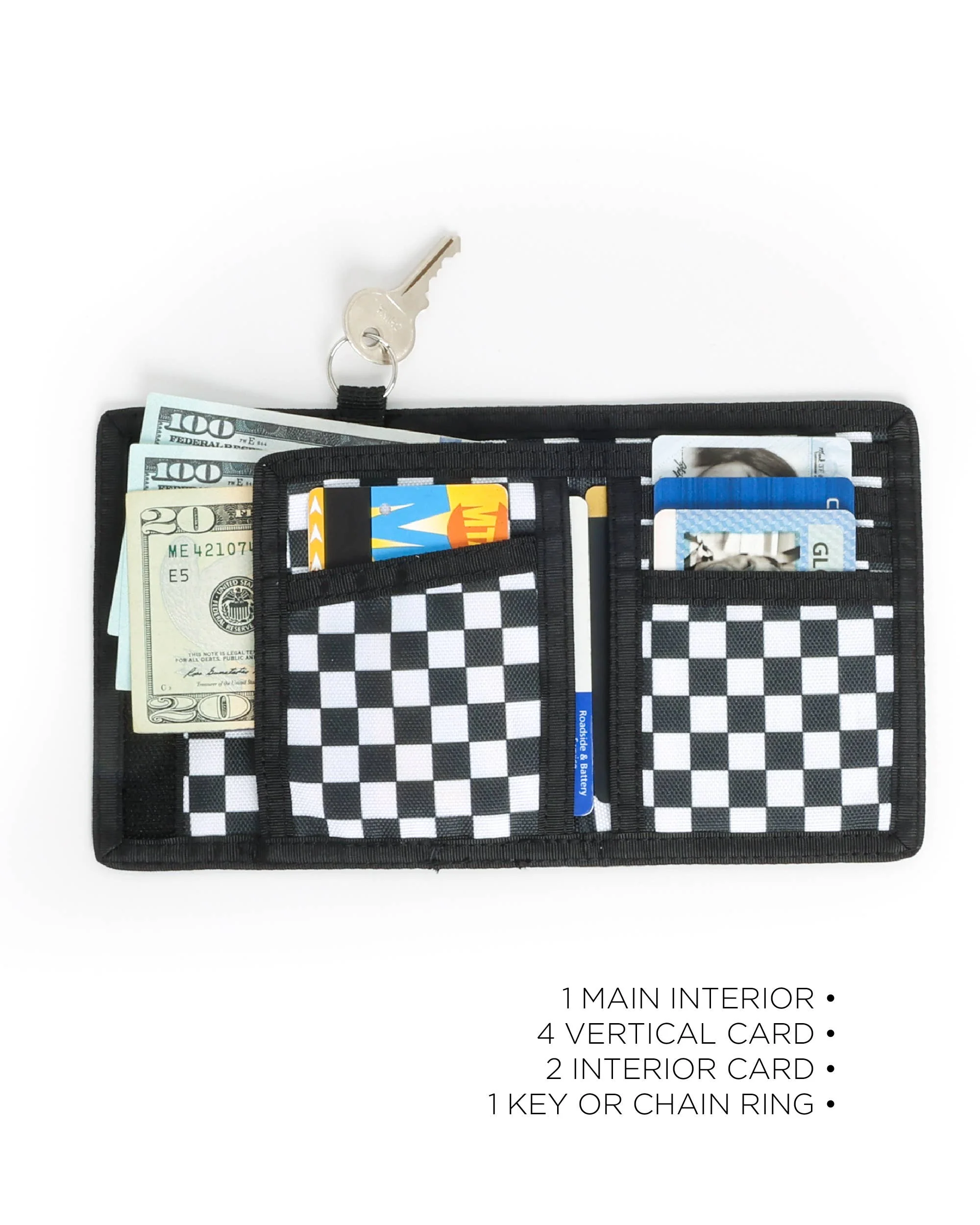 80701: 80's Wallet | Bi-Fold RFID | Recycled | Indy Check - Image 7