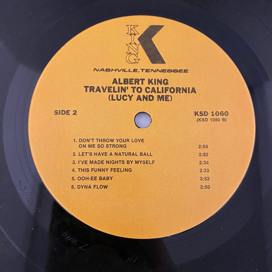 Albert King – Travelin' To California LP USED VG++/VG - Image 5