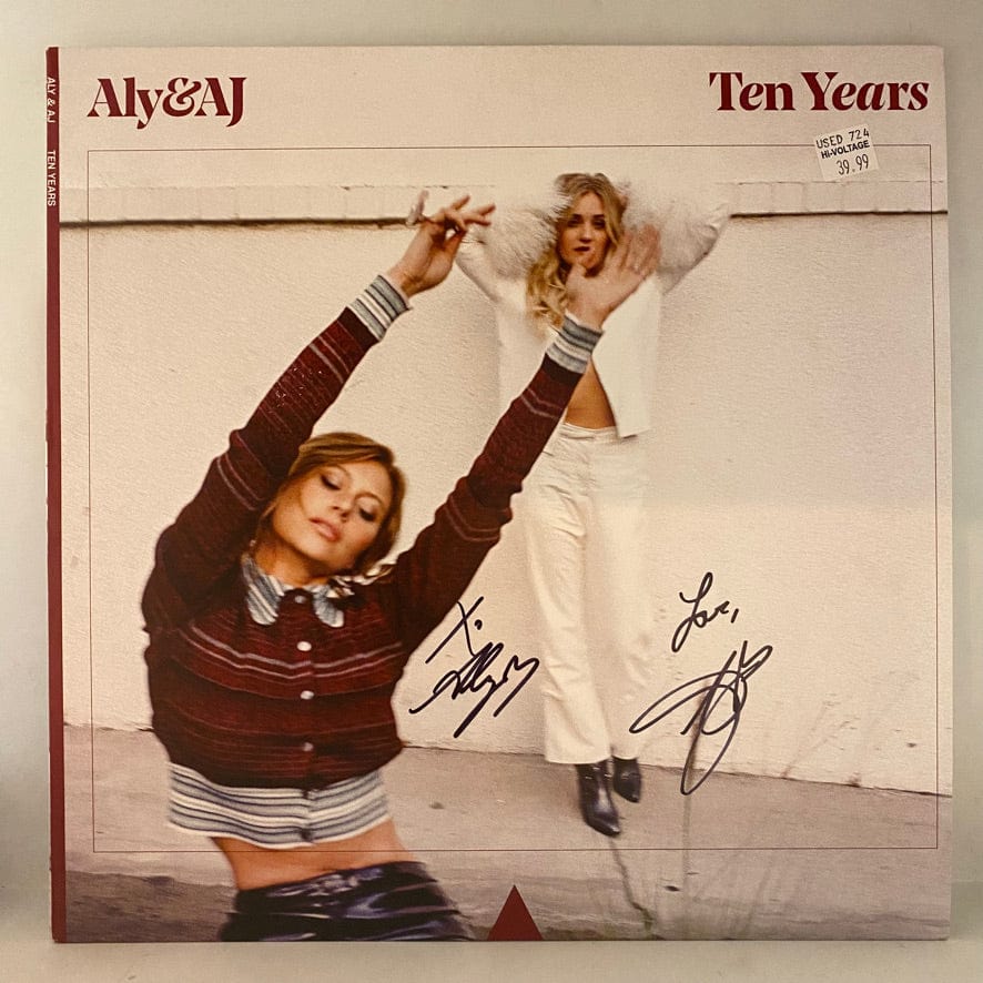 Aly & AJ – Ten Years LP USED VG+/VG++ SIGNED