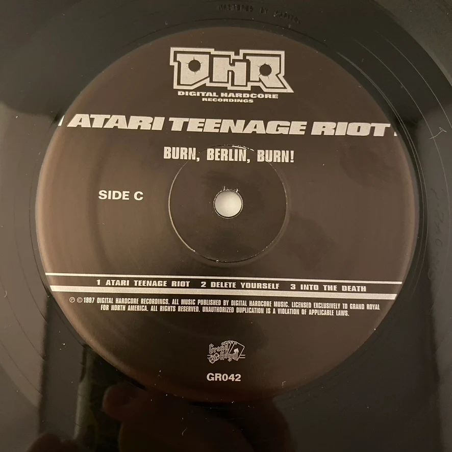 Atari Teenage Riot – Burn, Berlin, Burn! 2LP USED VG++/VG - Image 5
