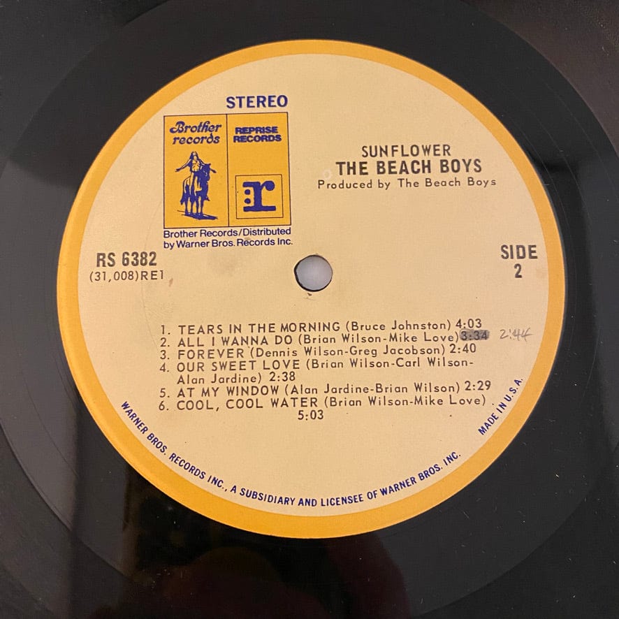 Beach Boys – Sunflower LP USED VG+/VG - Image 9