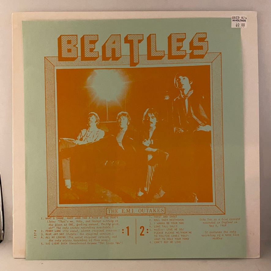 Beatles – The E.M.I. Outakes LP USED VG++/VG+ 1974 Unofficial Release