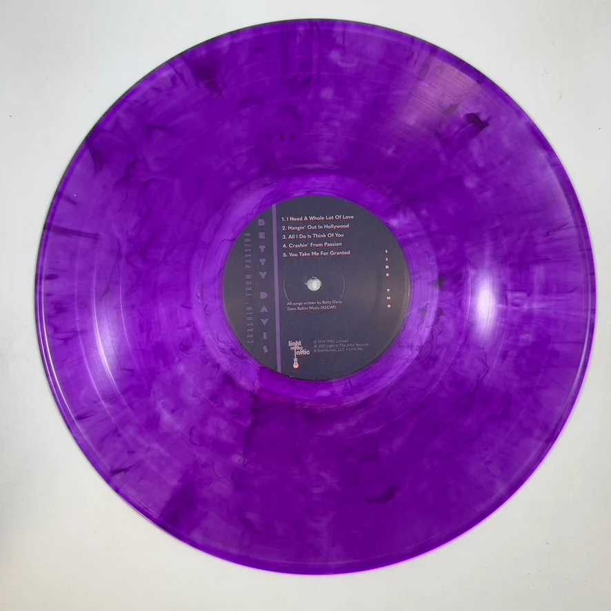 Betty Davis – Crashin' From Passion LP USED Vinyl NM/NM Color Vinyl - Image 5