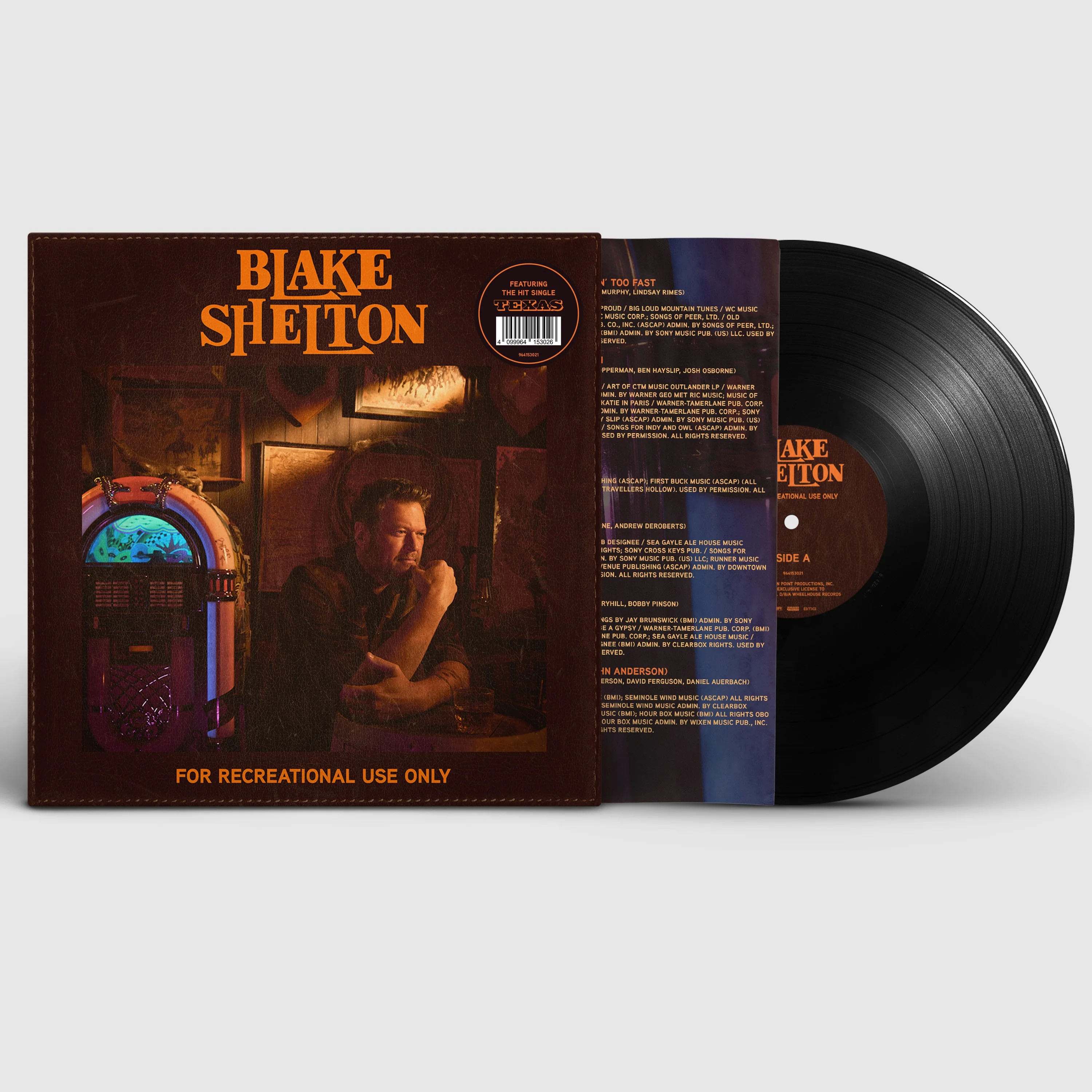 Blake Shelton - For Recreational Use Only LP NEW