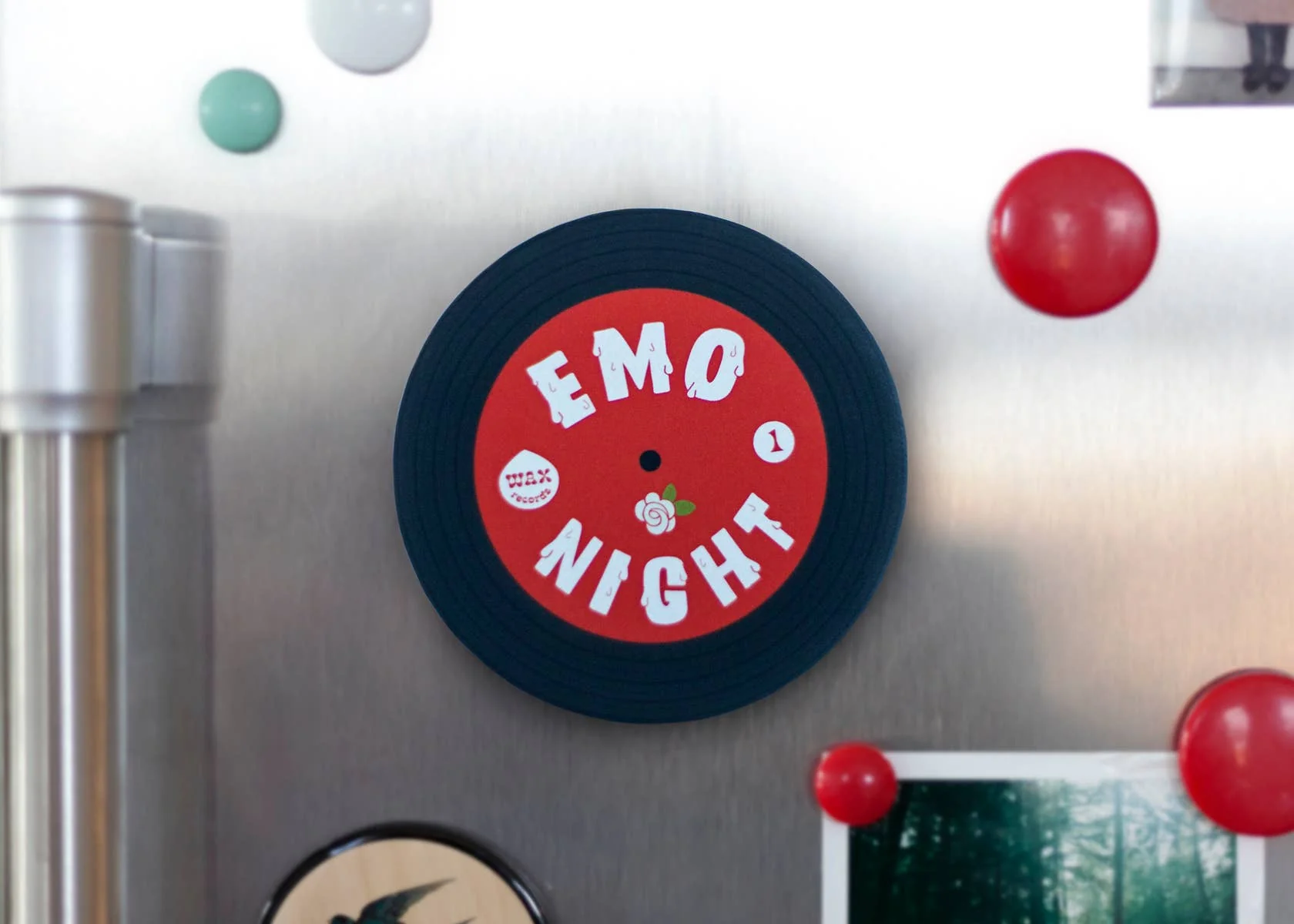 Candle - Emo Night Soy Candle with Playlist & Vinyl Magnet - Image 8