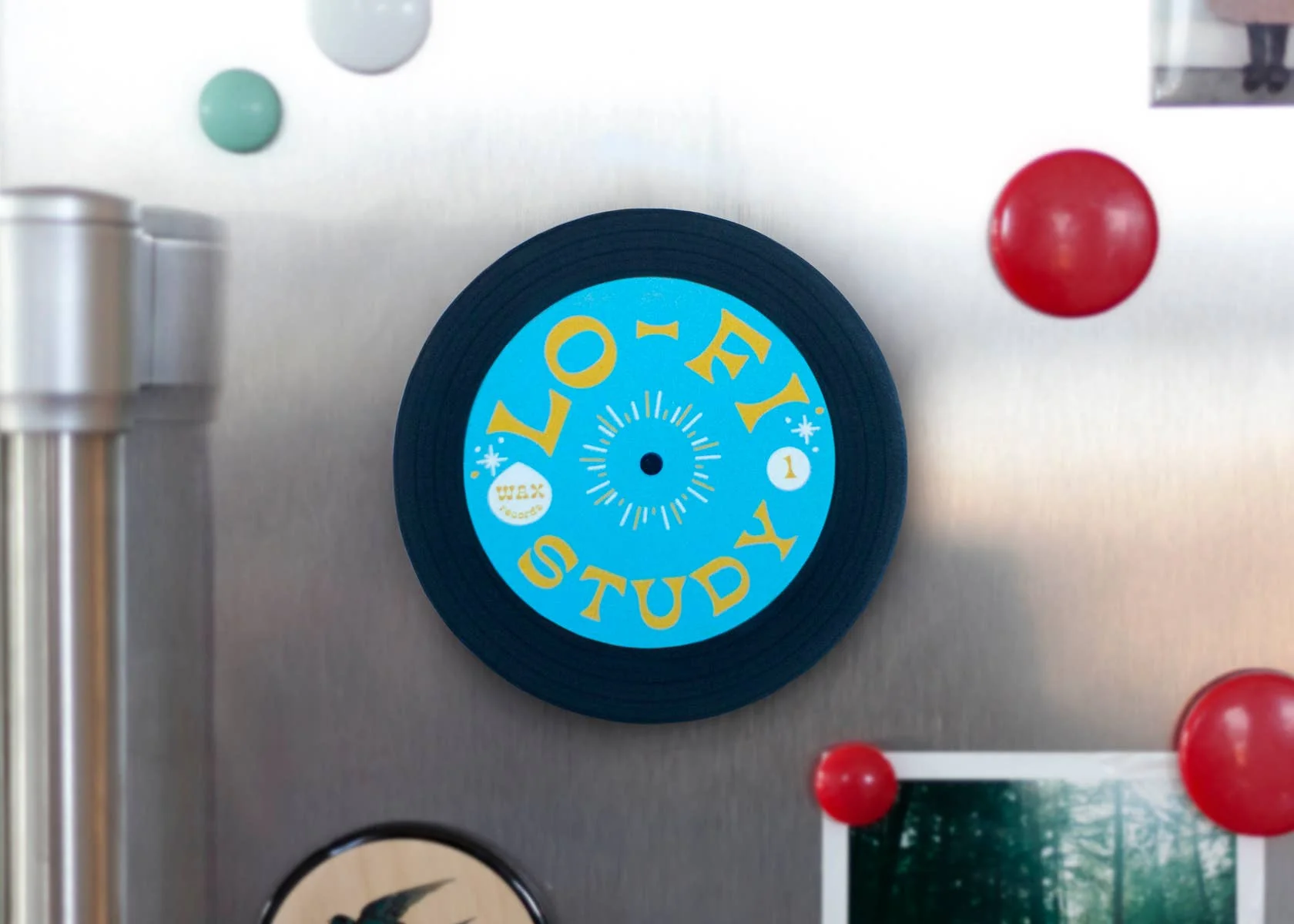 Candle - LoFi Study Soy Candle with Playlist & Vinyl Magnet - Image 5