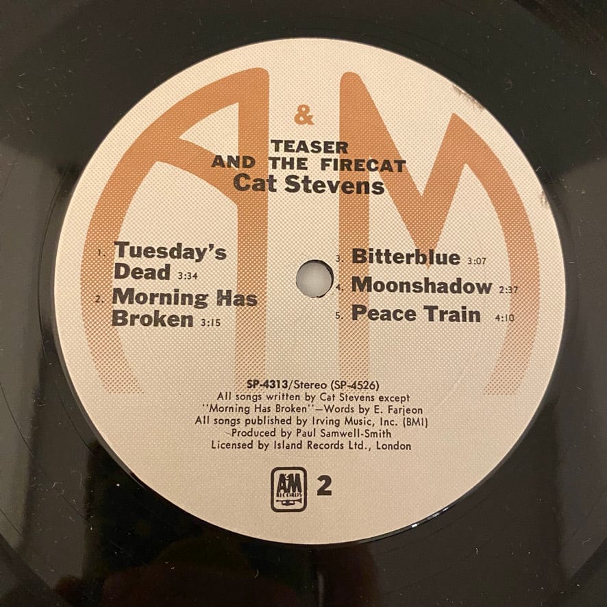 Cat Stevens – Teaser And The Firecat LP USED VG++/VG+ 1971 Pressing - Image 4