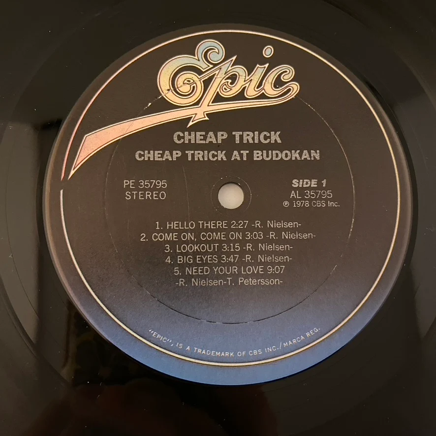 Cheap Trick – Cheap Trick At Budokan LP USED NM/VG++ - Image 3