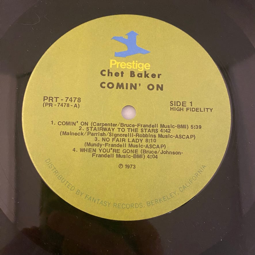 Chet Baker Quintet – Comin' On With The Chet Baker Quintet LP USED NM/VG+ - Image 3