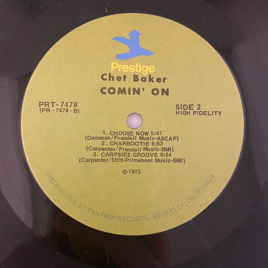 Chet Baker Quintet – Comin' On With The Chet Baker Quintet LP USED NM/VG+ - Image 4