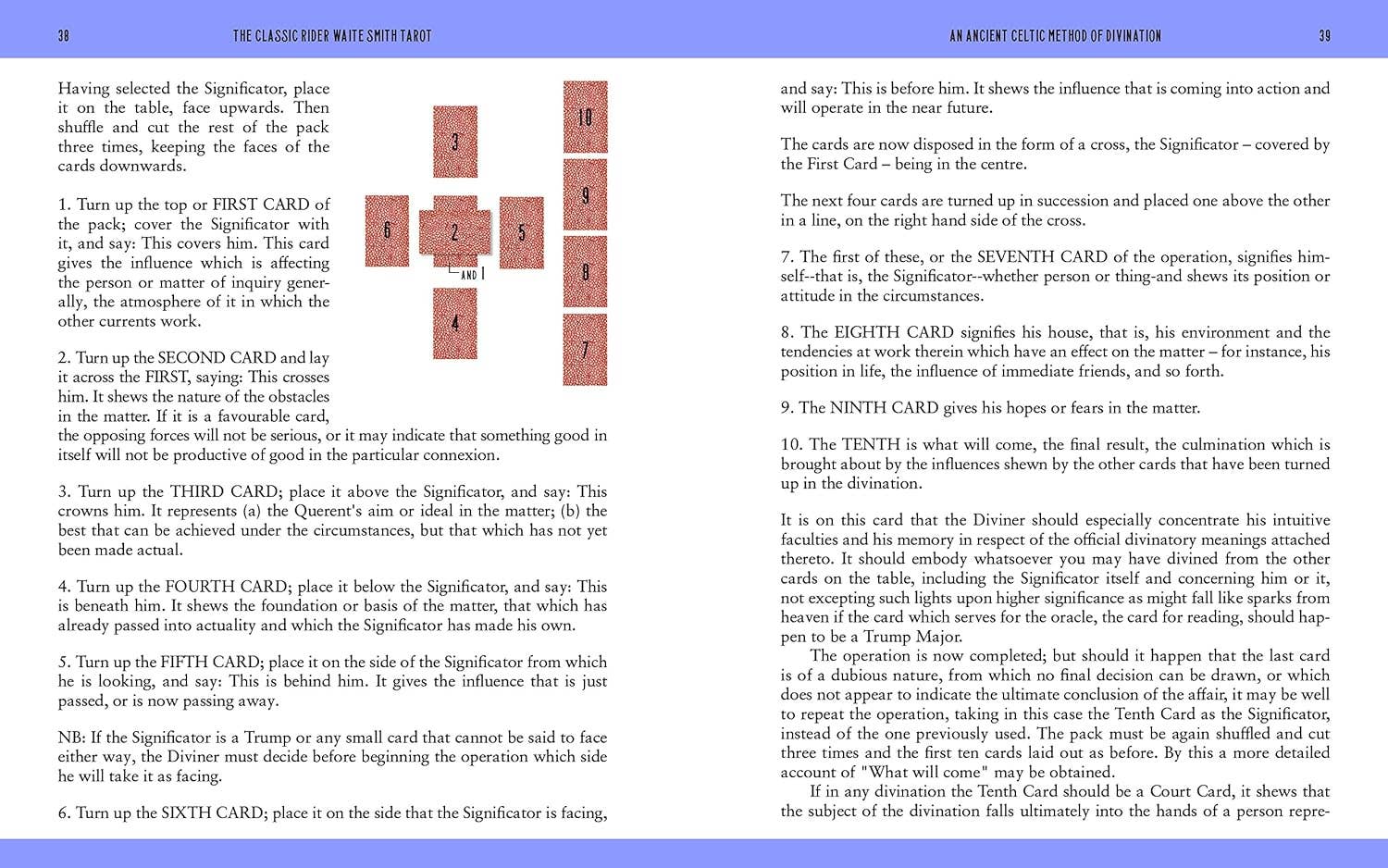 Classic Rider Waite Smith Tarot Book & Card Deck - Image 2