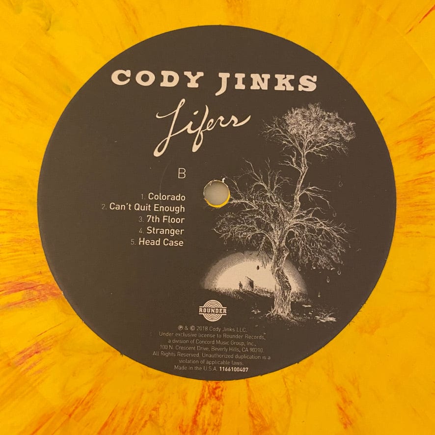 Cody Jinks – Lifers LP USED NM/NM Numbered Yellow w/ Red Splatter Vinyl - Image 4