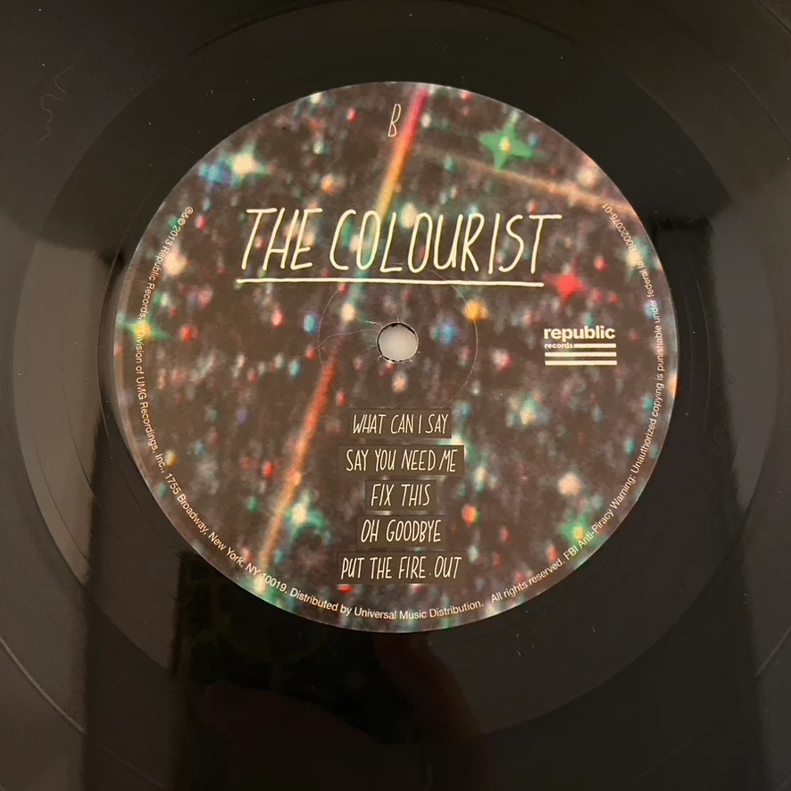 Colourist – The Colourist LP USED NM/NM - Image 4