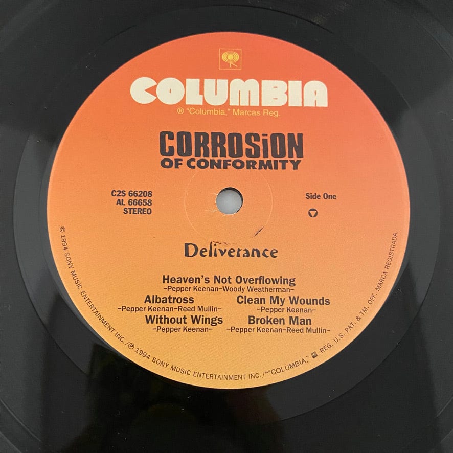 Corrosion Of Conformity – Deliverance 2LP USED VG++/VG+ 1994 Pressing Side D Etching - Image 5