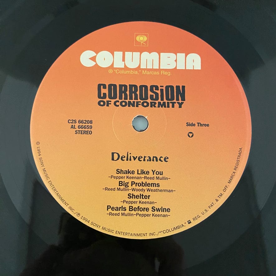Corrosion Of Conformity – Deliverance 2LP USED VG++/VG+ 1994 Pressing Side D Etching - Image 7