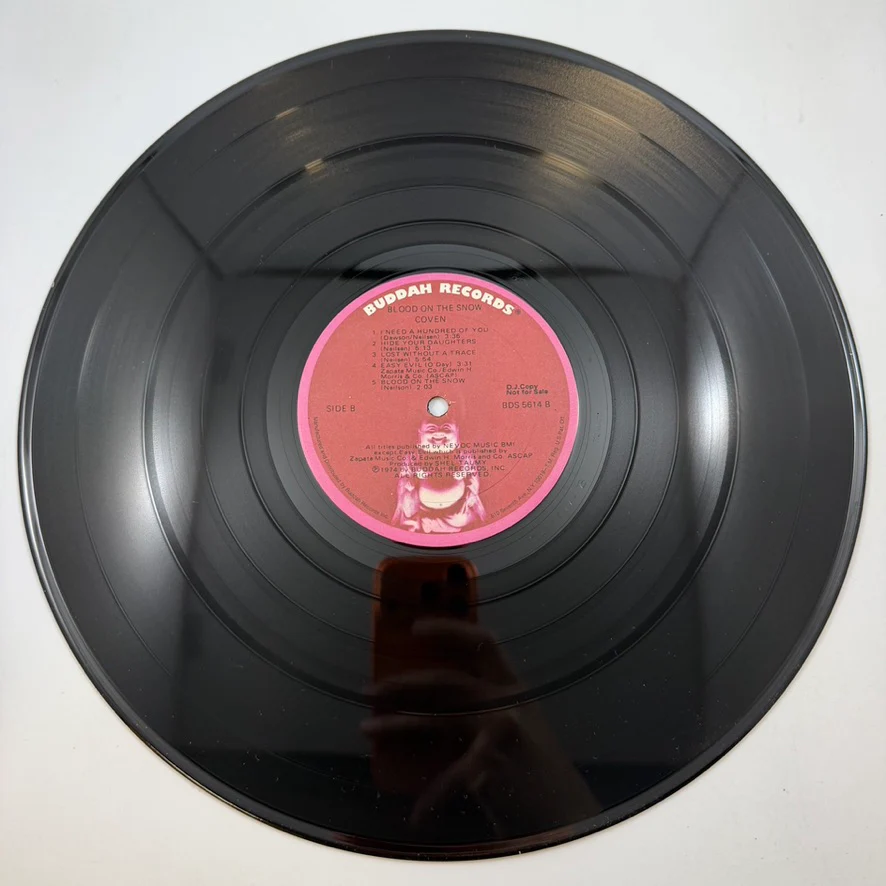 Coven – Blood On The Snow LP USED Vinyl VG+/VG+ Promo - Image 4