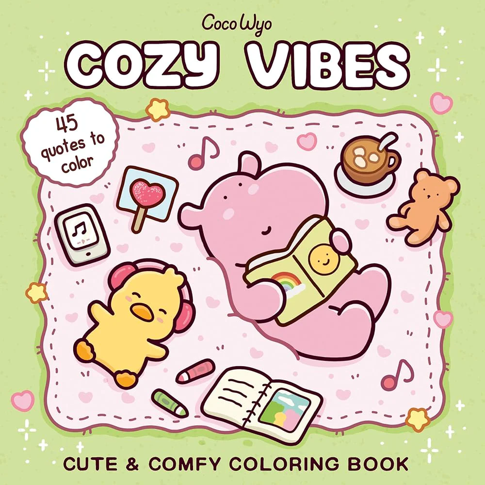 Cozy Vibes (Cozy Spaces Coloring) by Coco Wyo