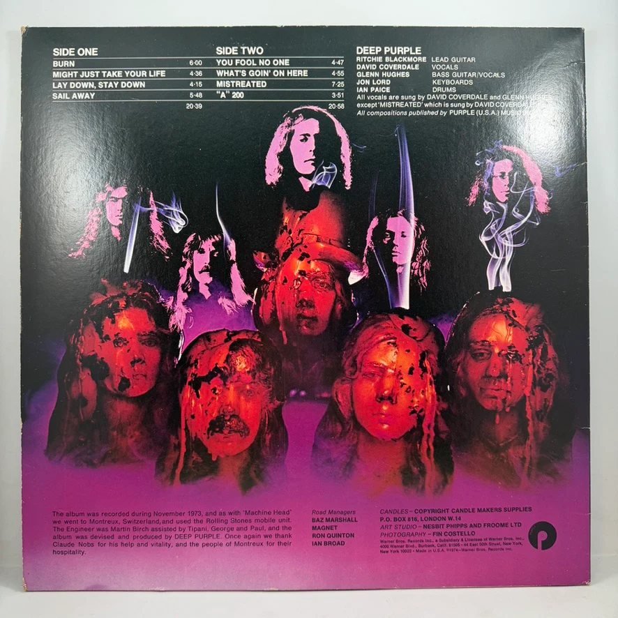 Deep Purple – Burn LP USED Vinyl VG++/VG+ - Image 2