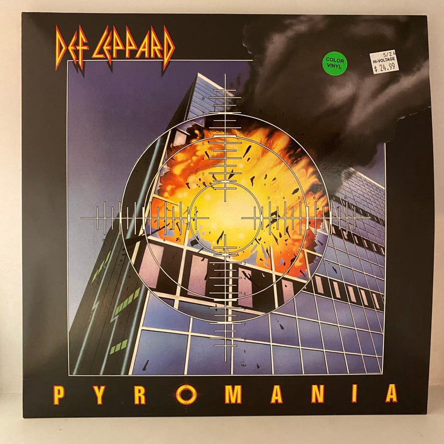 Def Leppard – Pyromania LP USED NM/NM Yellow/Orange Splatter