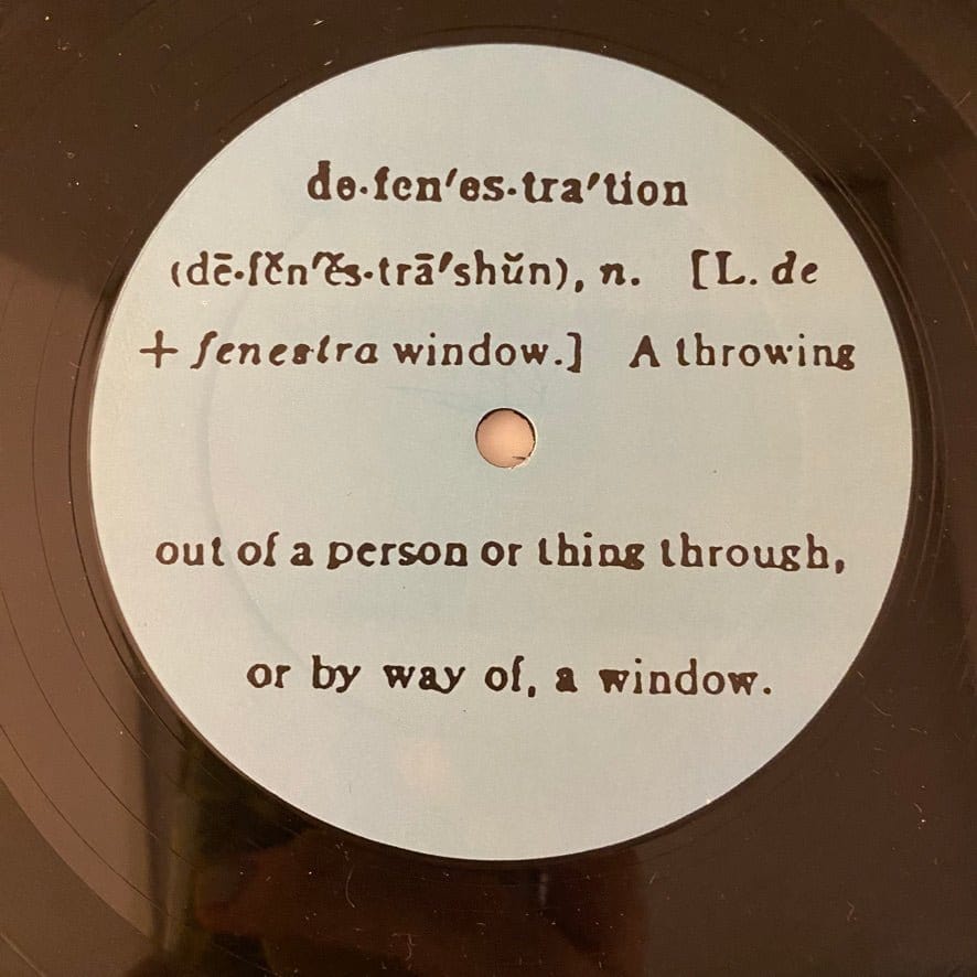 Defenestration – Defenestration LP USED NM/VG+ - Image 4