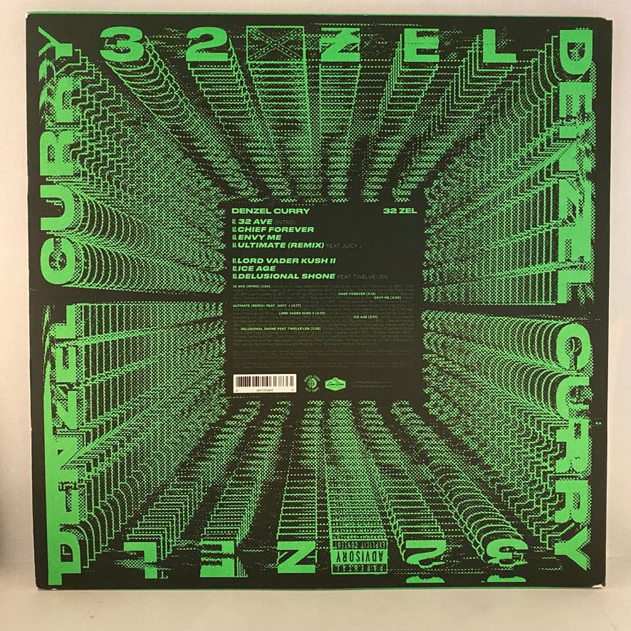 Denzel Curry – 32 Zel LP USED NM/VG++ Blue Smoke Vinyl - Image 2