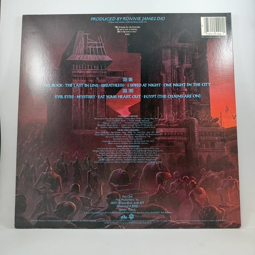 Dio – The Last In Line LP USED Vinyl VG++/VG+ - Image 2