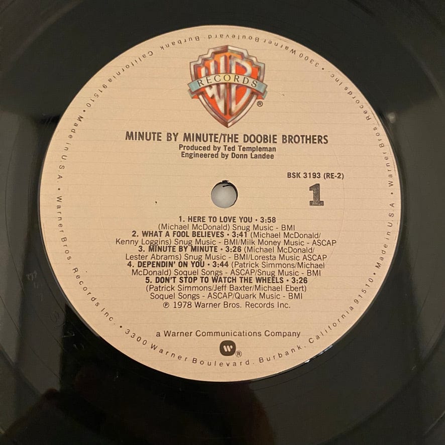 Doobie Brothers – Minute By Minute LP USED NM/VG 1978 Pressing - Image 5