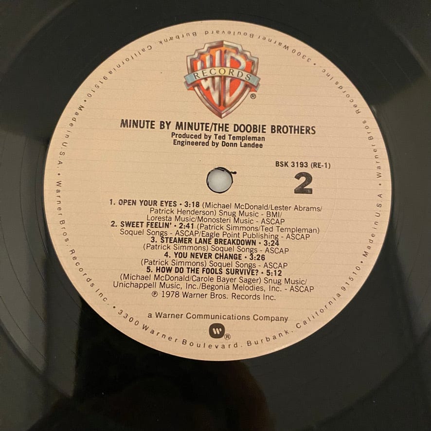 Doobie Brothers – Minute By Minute LP USED NM/VG 1978 Pressing - Image 6