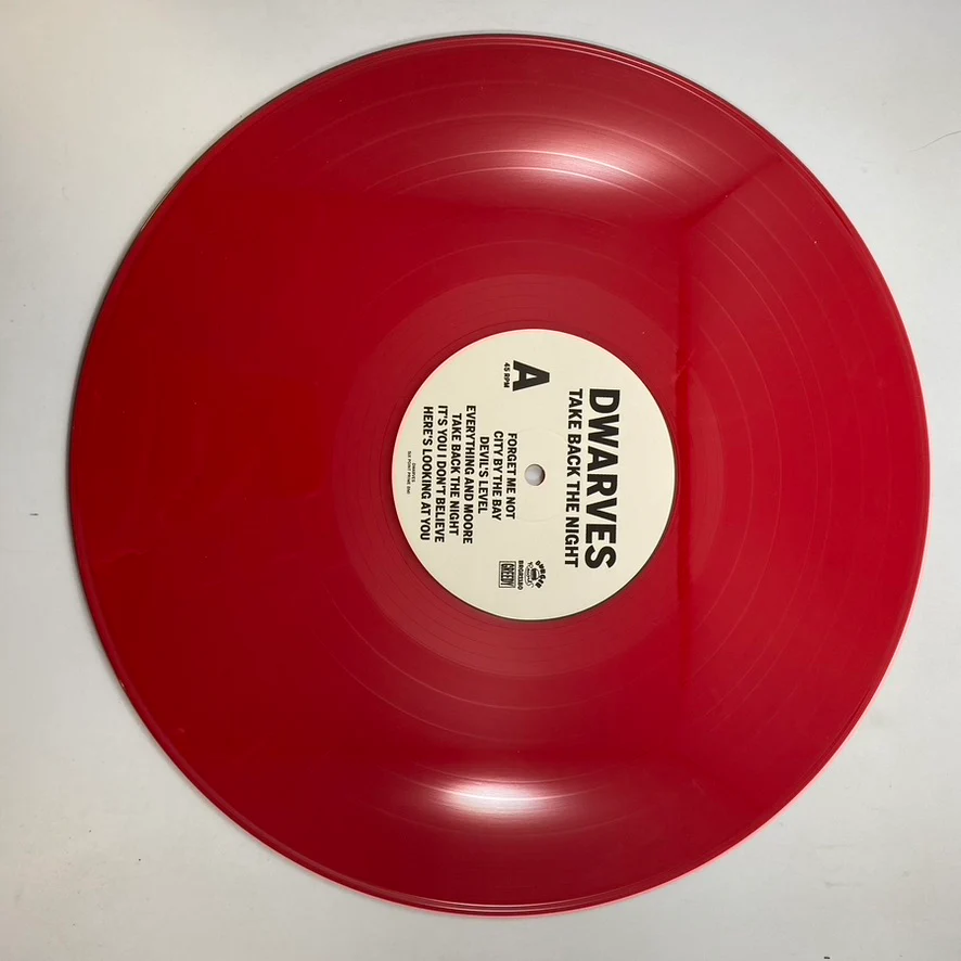 Dwarves – Take Back The Night LP USED Vinyl NM/VG+ Color Vinyl - Image 4