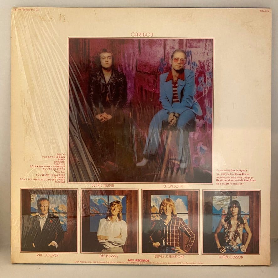 Elton John – Caribou LP USED NM/VG+ - Image 2