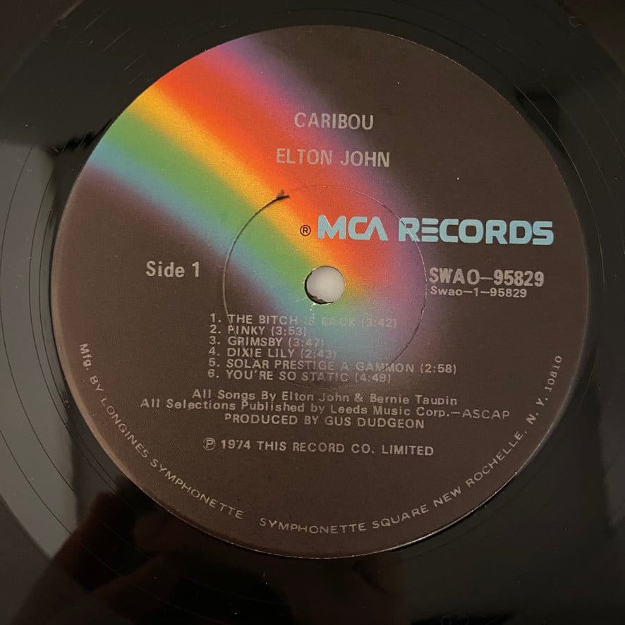 Elton John – Caribou LP USED NM/VG+ - Image 4