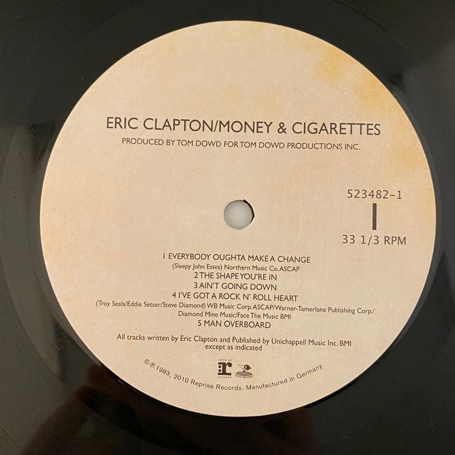 Eric Clapton – Money And Cigarettes LP USED NM/NM 2010 Reissue - Image 4