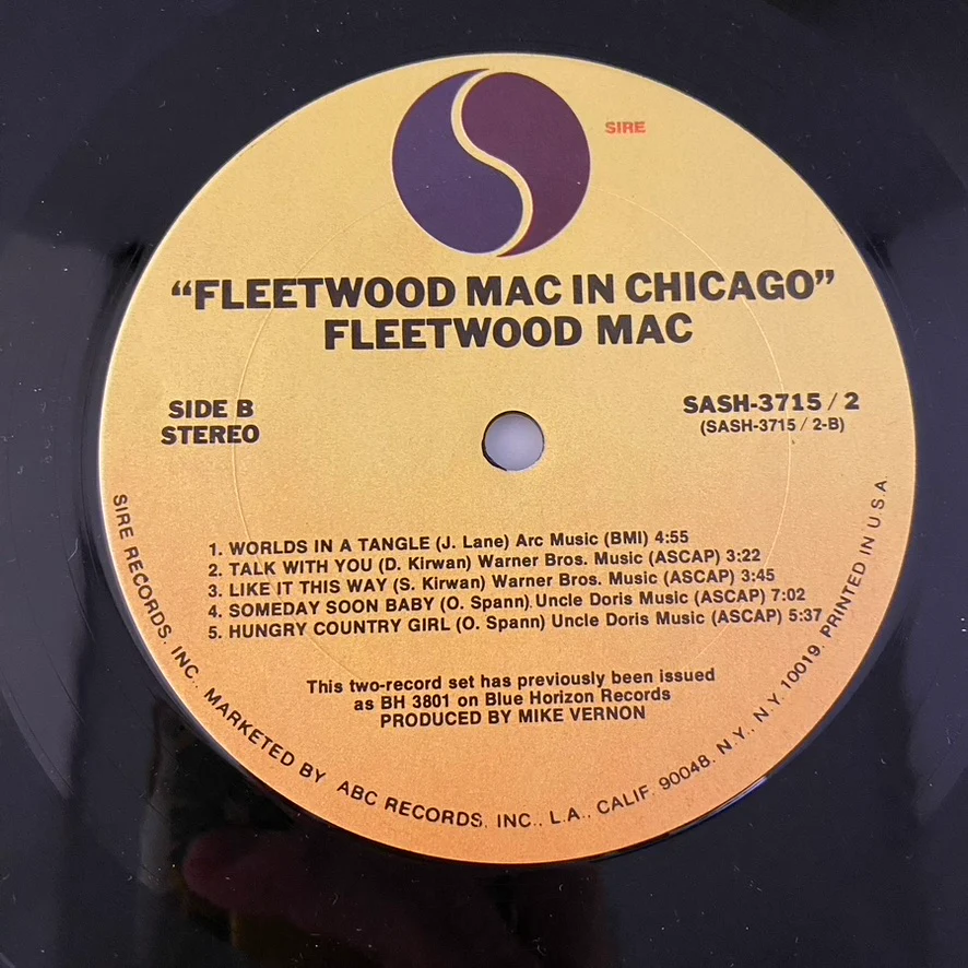 Fleetwood Mac – Fleetwood Mac In Chicago 2LP USED VG++/VG+ - Image 4