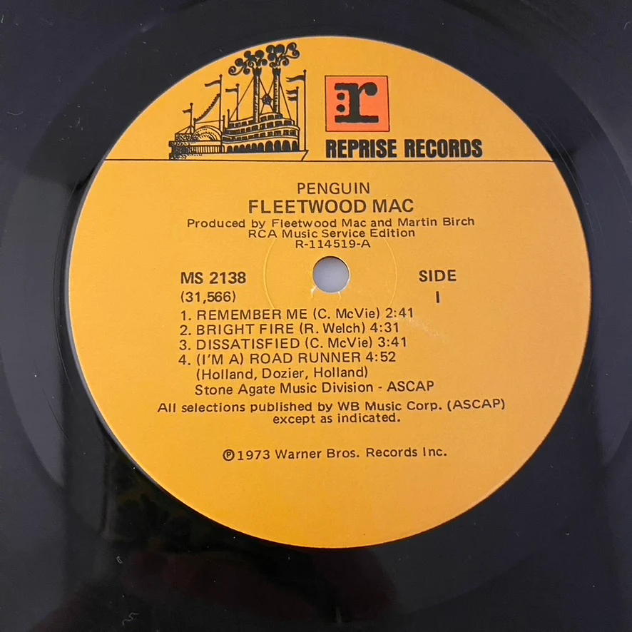 Fleetwood Mac – Penguin LP USED NM/VG+ 1973 Record Club Pressing - Image 3