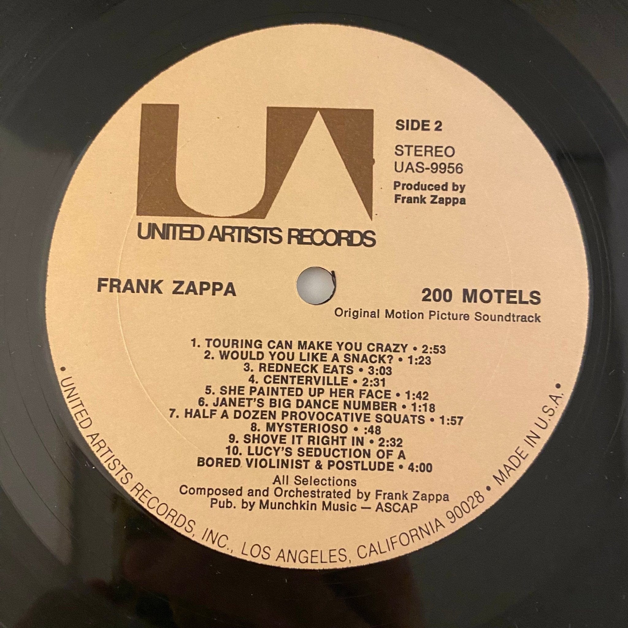Frank Zappa – 200 Motels 2LP USED VG+/VG - Image 10