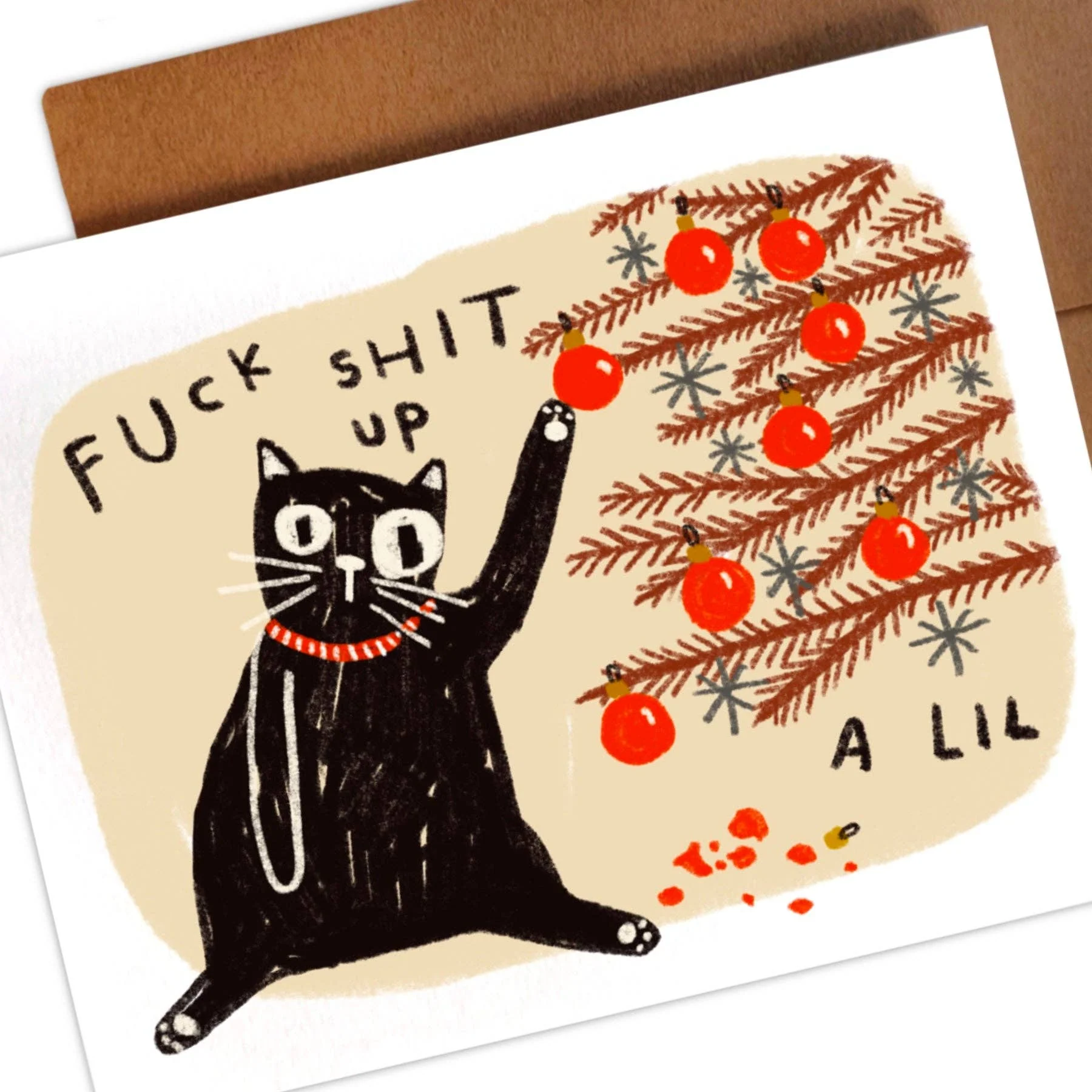 Fuck Shit Up A Lil Holiday Card - Image 2