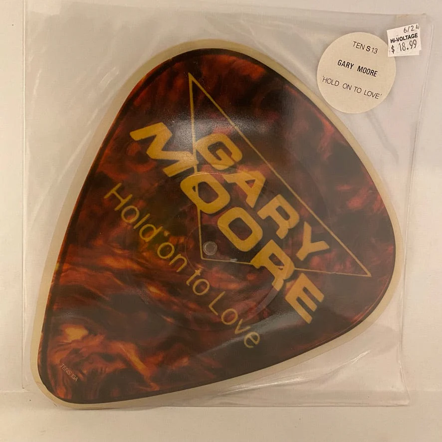 Gary Moore – Hold On To Love 7" USED VG++/VG Shaped Picture Disc
