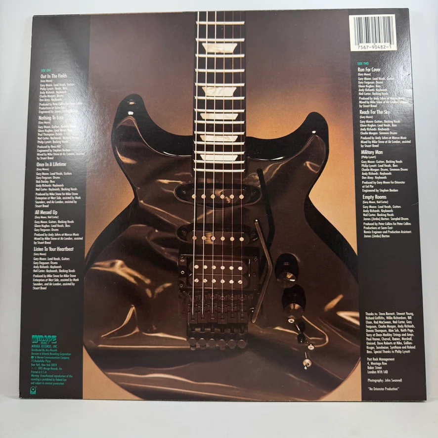 Gary Moore – Run For Cover LP USED Vinyl NM/VG++ - Image 2