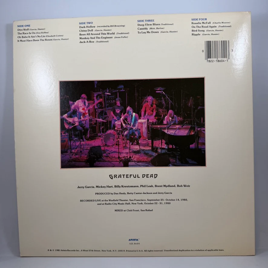 Grateful Dead – Reckoning LP USED Vinyl VG++/VG+ - Image 2