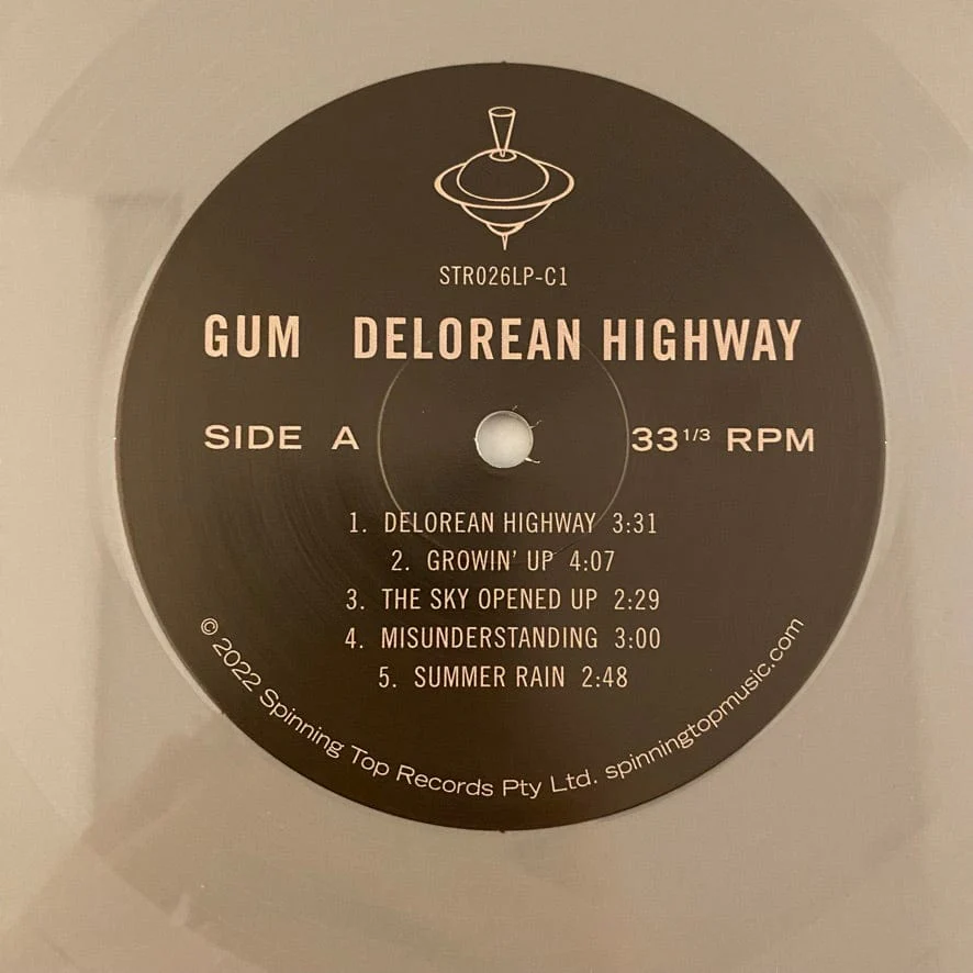 Gum – Delorean Highway LP USED VG++/VG++ Silver Vinyl - Image 3