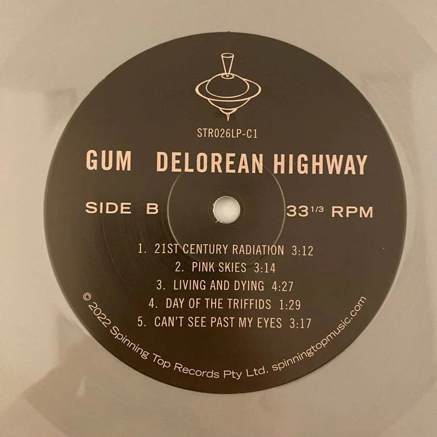 Gum – Delorean Highway LP USED VG++/VG++ Silver Vinyl - Image 4