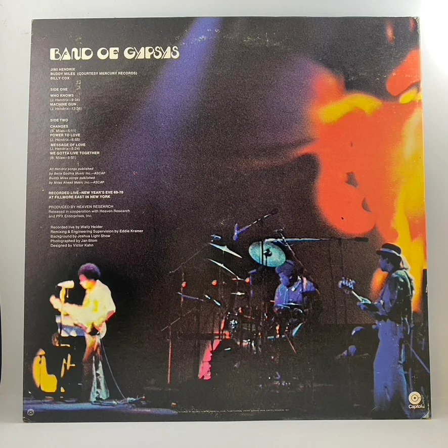Hendrix – Band Of Gypsys LP USED Vinyl VG+/VG+ - Image 2