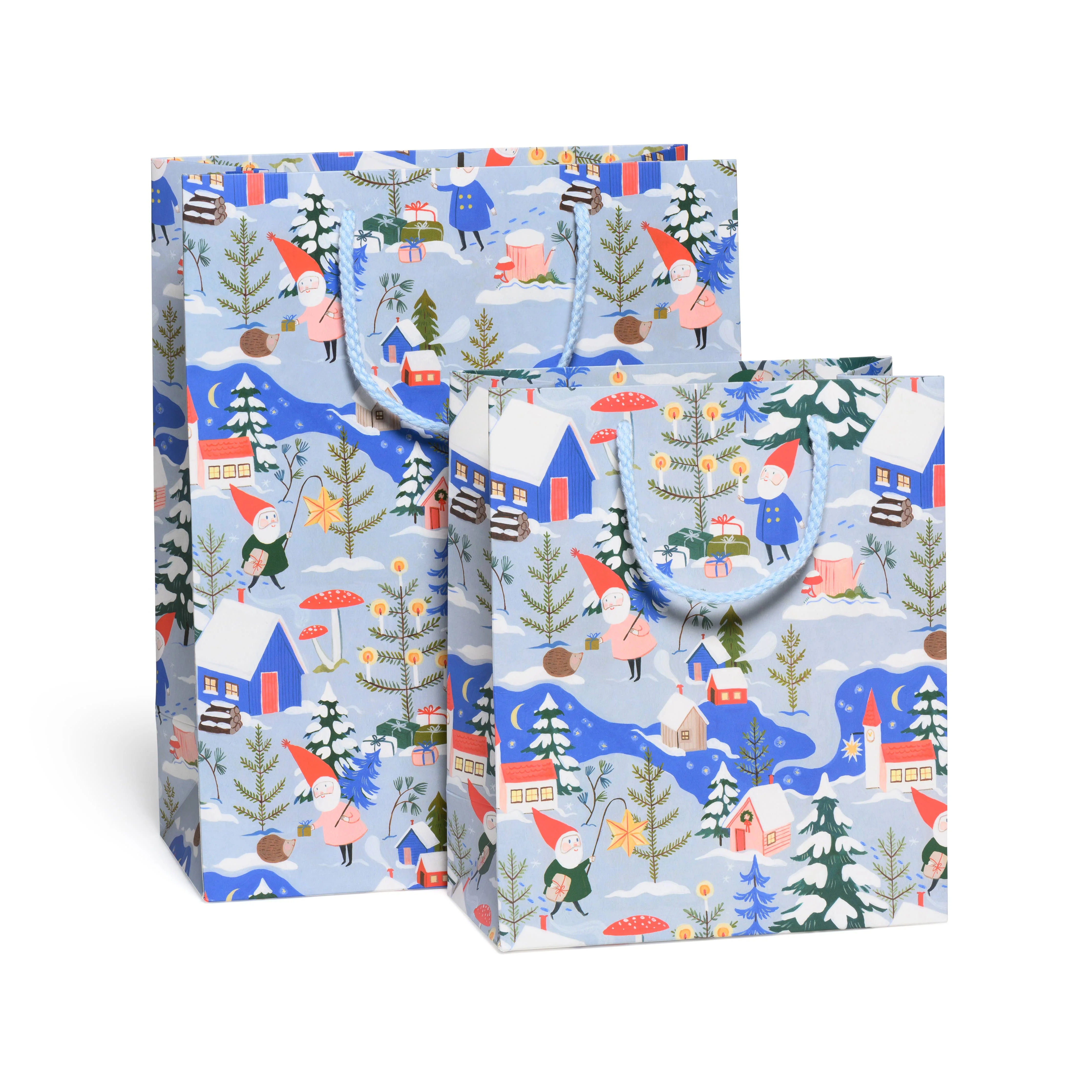 Holiday Gnomes gift bags