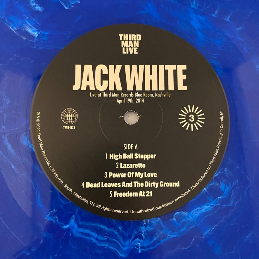 Jack White / Witch / Dinosaur Jr. / Mudhoney - Third Man Live 3LP+7" Box Set Used NM/NM Blue/White Vinyl - Third Man Vault - Image 9