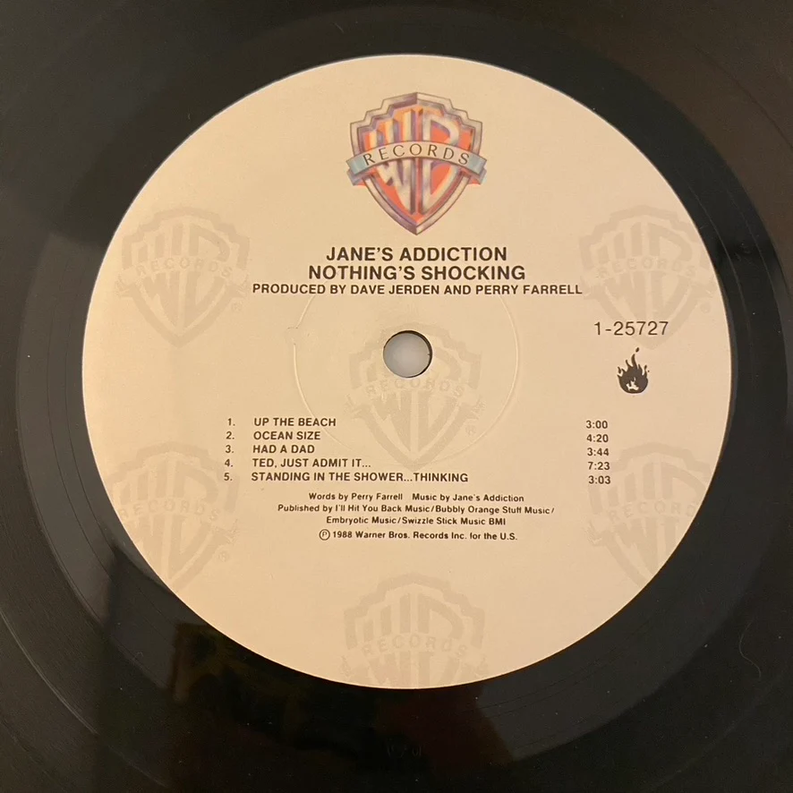 Jane's Addiction – Nothing's Shocking LP USED VG+/VG+ 1988 Pressing - Image 3