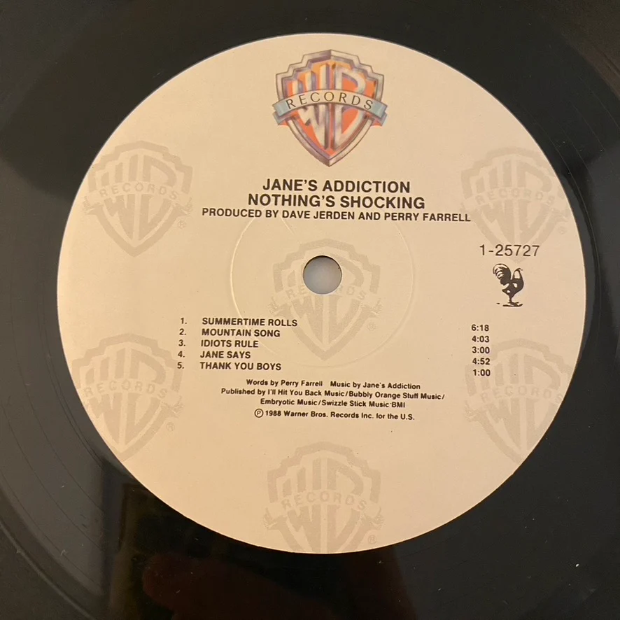 Jane's Addiction – Nothing's Shocking LP USED VG+/VG+ 1988 Pressing - Image 4