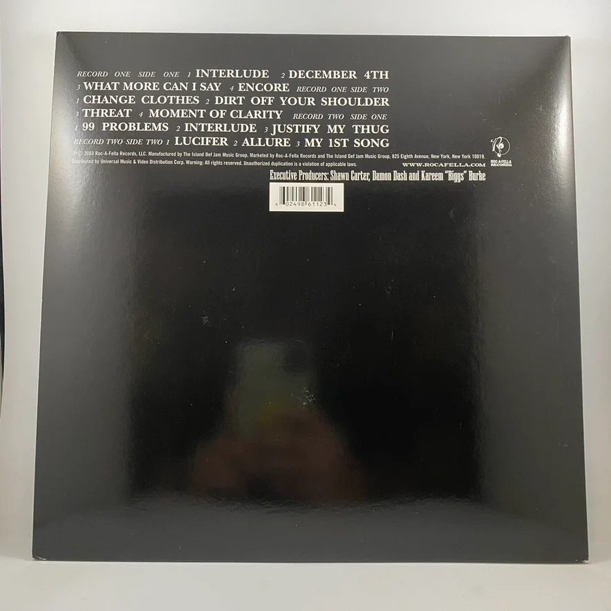 Jay-Z – The Black Album LP USED Vinyl VG++/NM - Image 2