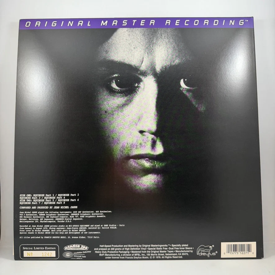 Jean Michel Jarre – Equinoxe LP USED Vinyl NM/NM Audiophile - Image 2