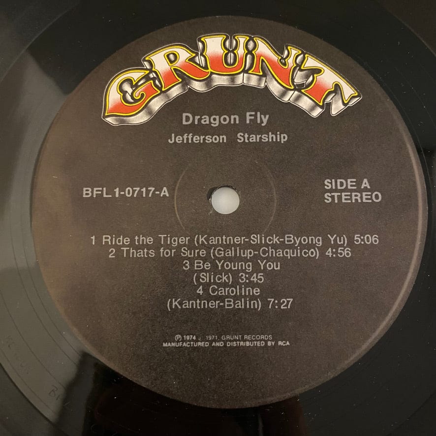 Jefferson Starship – Dragon Fly LP USED VG+/VG+ - Image 5