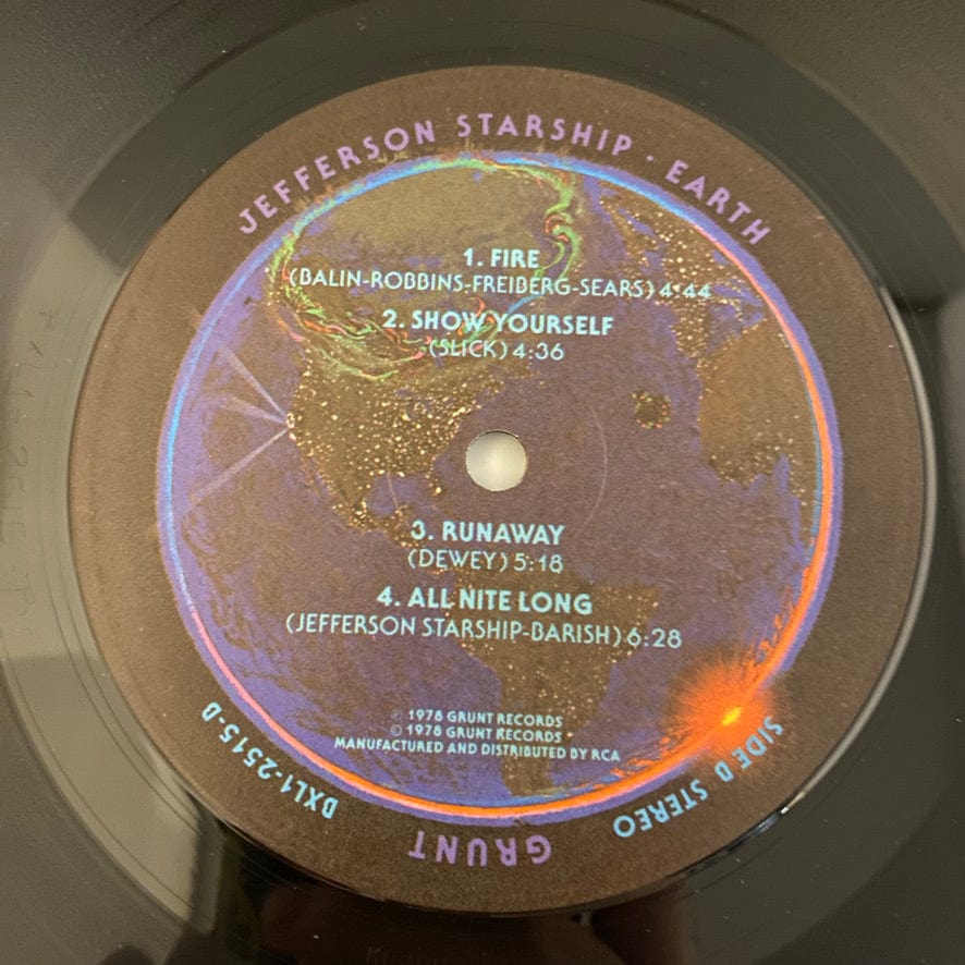 Jefferson Starship – Earth LP USED VG++/VG - Image 7